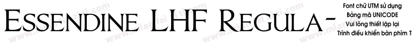 Essendine LHF Regula字体转换
